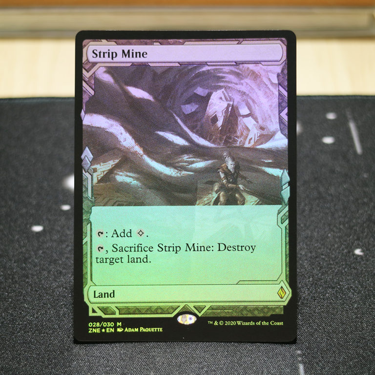 Strip Mine ZNE Zendikar Rising Expeditions Foil Mtg Proxy Magic The