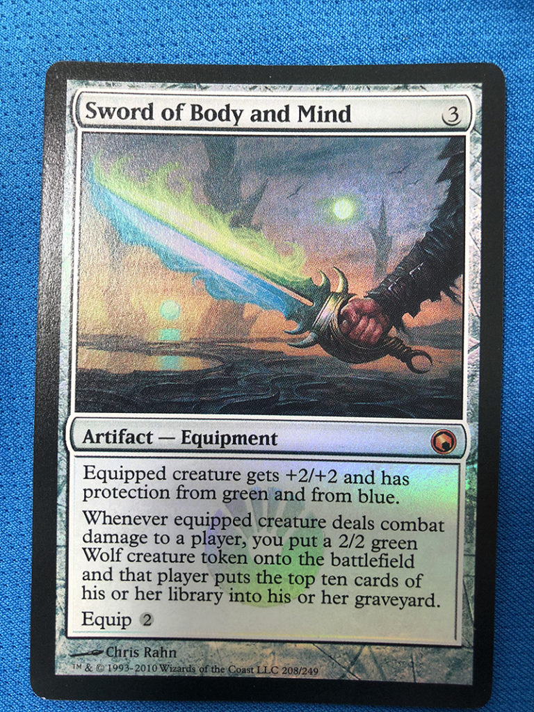 Sword of Body and Mind Scars of Mirrondin mtg proxy magic the gathering ...