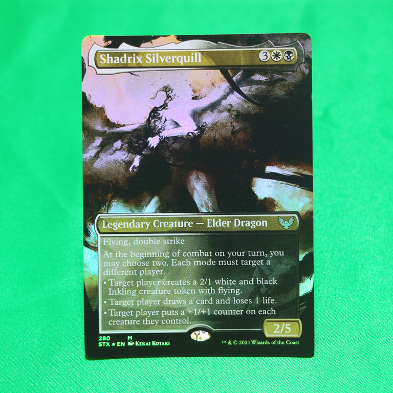 Shadrix Silverquill extended art STX Strixhaven: School of Mages foil ...